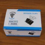 Medium Size Heavy-Duty Black Binder Clips Set (32 mm, 12 Pc) - Image 7