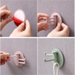 180° Rotating Punch-Free 3-Hook Sticky Hook – 1 Pc - Image 11