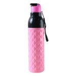 Plastic 1000 ML ApproxDiamond Pattern Leakproof Water Bottle (1 Pc) - Image 4