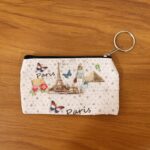 Small Paris Print Zipper Coin & Stationery Pouch (1 Pc) - Image 8