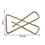 Premium Golden Crystal Triangle Saree Safety Pin Brooch (1 Pc) - Image 6