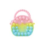 Rainbow Round Silicone Pop It Coin Purse (1 Pc) - Image 4