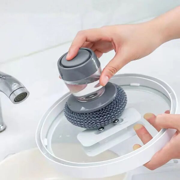 Soap Dispensing Palm Dish Brush
