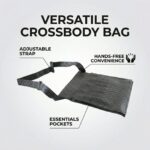 Men's & Women's Quilted Crossbody Sling Bag with Adjustable Strap (1 Pc) - Image 7