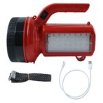 OMEGA 200W High Power LED Laser Torch Light with Side Emergency Light Panel (1 Pc) - Image 4