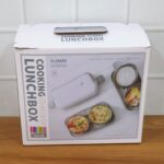 Electric Heated Lunch Box with Stainless Steel Inner Containers (1 Set) - Image 8