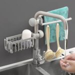 Multipurpose Sink Faucet Hanging Towel & Cleaning Tool Holder (1 Pc ) - Image 4
