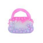 Silicone Pop It Coin Purse with Zipper and Handle (1 Pc) - Image 4