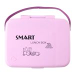 Smart Leak Proof Lunch Box with 3 Compartments and Spoon Set (1 Set) - Image 5