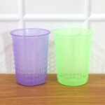 Reusable Plastic Drinking Glass 200 ML Approx (1 Pc, Mix Color) - Image 8