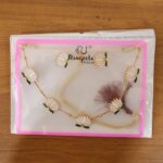 Elegant White Lotus Design Necklace with Stud Earrings Set (1 Set) - Image 7