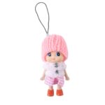 Cute Mini Doll Keychain Soft Knitted Cap Girl Charm Keyring (1 Pc / Mix Color) - Image 4