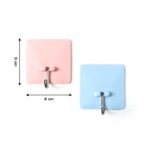 Self-Adhesive Wall-Mounted Utility Hooks (2 Pc) - Image 6