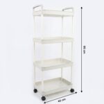 4 Layer Multipurpose Kitchen Storage Organizer Trolley with Wheels - Image 6