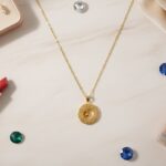 Traditional Gold-Tone Round Jhumka Pendant Chain Necklace (1 Pc) - Image 6