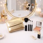 4 in 1 Professional Makeup Brush Set with Premium Storage Pouch (1 Pc) - Image 4