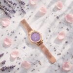 Elegant Rose Gold Mesh Strap Analog Wrist Watch for Women (1 Pc) - Image 4