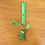 Cute Dinosaur Cartoon Keychain with Silicone Strap (1 Pc) - Image 7
