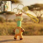 Cute Giraffe Cartoon Keychain (1 Pc) - Image 8