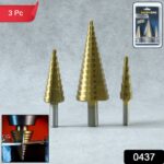 3X Large HSS Steel Step Cone Drill Titanium Bit Set Hole Cutter (4-32, 4-20, 4-12mm) - Image 2