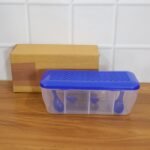 Kitchen Airtight 4-Section Storage Container / Pickle Jar 4 Spoons (1 Pc / Mix Color) - Image 8