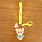 Cute Cartoon Teddy Bear Keychain with Yellow I Love You Strap (1 Pc) - Image 7