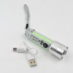 Pattern Flashlight USB Flashlight Rechargeable LED Torch Light (1 Pc) - Image 5