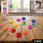Colorful Round Refrigerator Magnets Set (12 Pc Set) - Image 2
