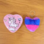 Heart Shape Gift Box & Plush Keychain (2 Pc) - Image 8