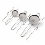 Stainless Steel Tea Strainer 3 Piece Set - Image 6