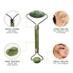 Premium Dual Head Jade Stone Face Roller & Gua Sha Massage Tool Set (1 Pc) - Image 8