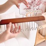 Space Saving 8 Hooks Wooden Hangers (1 Pc) - Image 7
