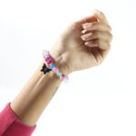 Premium Multicolor Crackle-Bead Stretch Bracelet (1 Pc) - Image 4