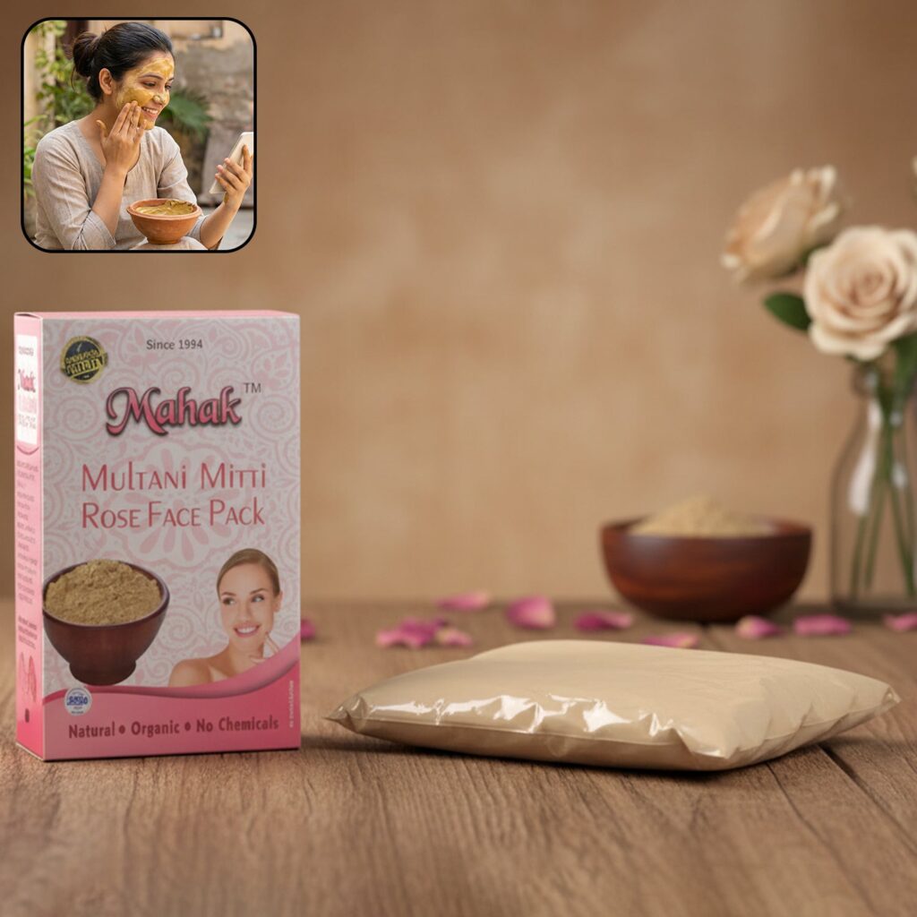 Herbal Multani Mitti and Rose Face Pack
