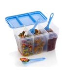 Plastic Square Storage Organiser Container (750ML Capacity) - Image 12