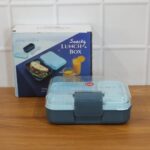 3 Compartment Snacky Lunch Box Set With 2 In 1 Spoon (1 Set) - Image 9