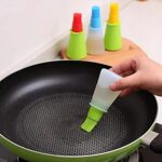 Silicone Cooking Oil Bottle with Brush