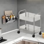 2 Layer Multipurpose Storage Trolley with Wheels (1 Pc) - Image 7