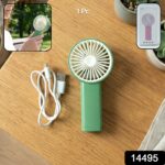 Portable USB Rechargeable Handheld Mini Fan (1 Pc) - Image 2