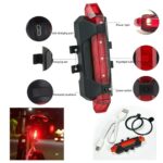 USB Rechargeable Bicycle LED Tail Light Set (1 Set) - Image 7