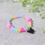 Premium Multicolor Pastel Bead Stretch Bracelet (1 Pc) - Image 4