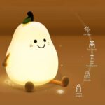 Cute Pear Shape Silicone Night Lamp With Multi Color Changing Mode (1 Pc) - Image 3