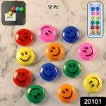 Colorful Smiley Face Magnetic Buttons Set (12 Pc Set) - Image 2