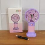 Cute USB Rechargeable Mini Desktop Fan with Stand for Office & Home - Image 7