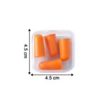 Soft Foam Noise Reduction Ear Plugs with Storage Case (4 Pair / 8 Pcs) - Image 6