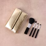 4 in 1 Professional Makeup Brush Set with Premium Storage Pouch (1 Pc) - Image 6