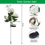 Solar Powered Decorative Garden Flower Lights Set of 2 - Image 7