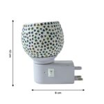 Decorative Star Pattern Kapoor Dani Mosaic Glass Plug-In Night Lamp (1 Pc) - Image 6