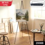 66 Inch Long Adjustable Metal Tripod Easel Stand with Carry Bag (1 Pc) - Image 2