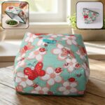 Foldable Food Cover with Butterfly and Floral Print